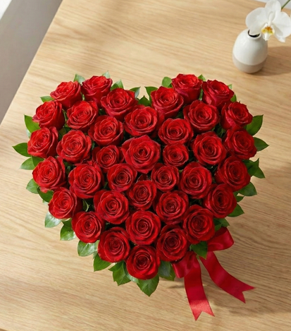 estuche 50 rosas - flores a domicilio 