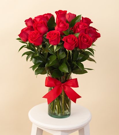 Florero 24 rosas. - Flores a Domicilio