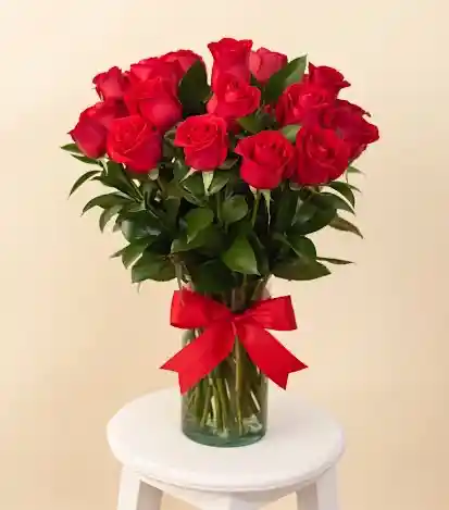 Florero 24 rosas. - Flores a Domicilio