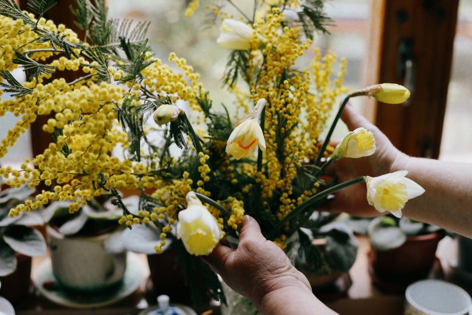 Ramo de flores amarillas - Tradición del 21 de septiembre