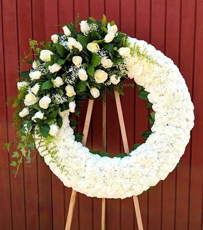 corona funebre - Flores a Domicilio